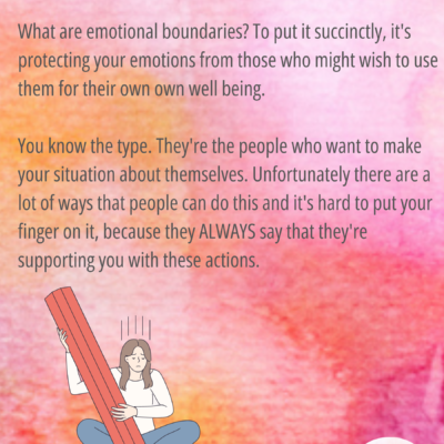 Emotional Boundaries